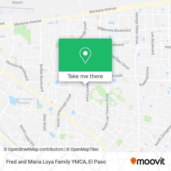 Fred and Maria Loya Family YMCA map