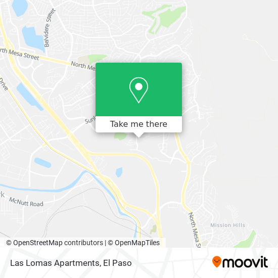 Mapa de Las Lomas Apartments