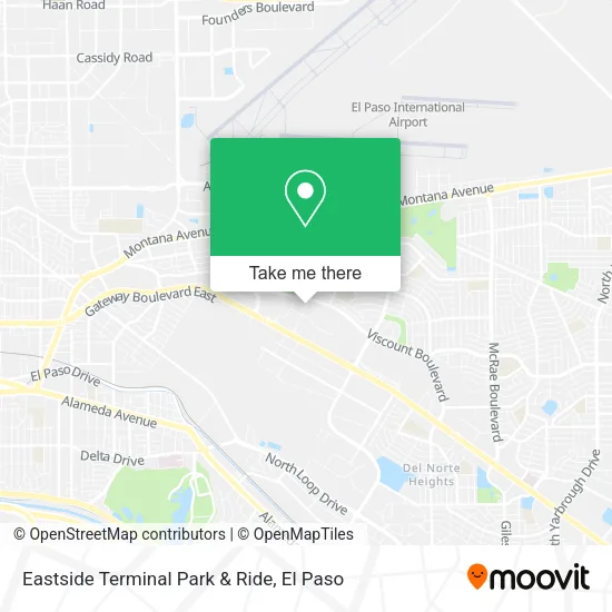 Eastside Terminal Park & Ride map