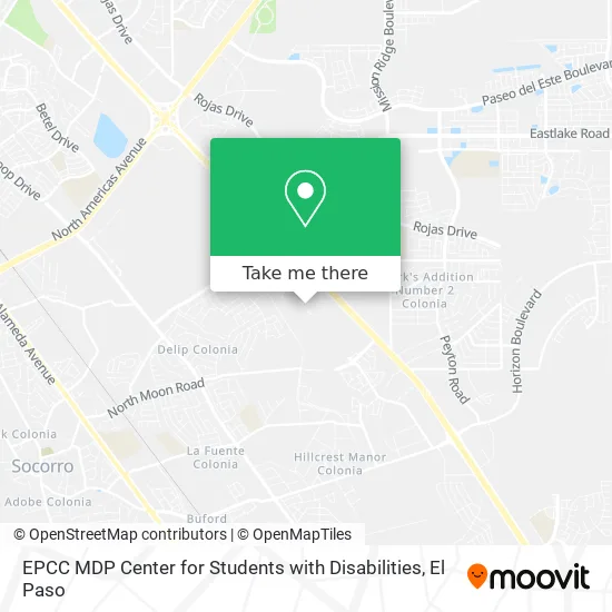 EPCC MDP Center for Students with Disabilities map