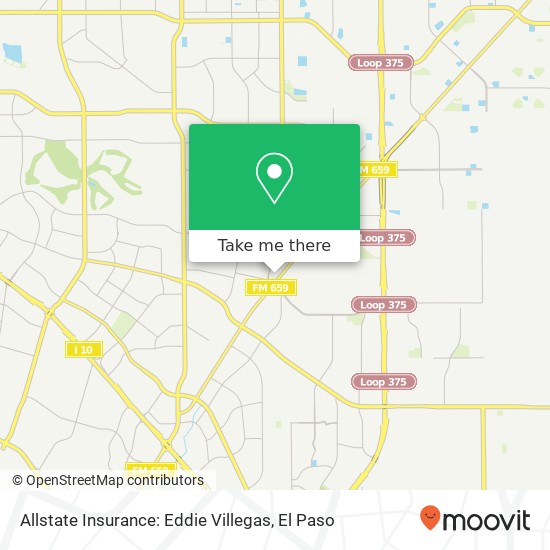 Allstate Insurance: Eddie Villegas map