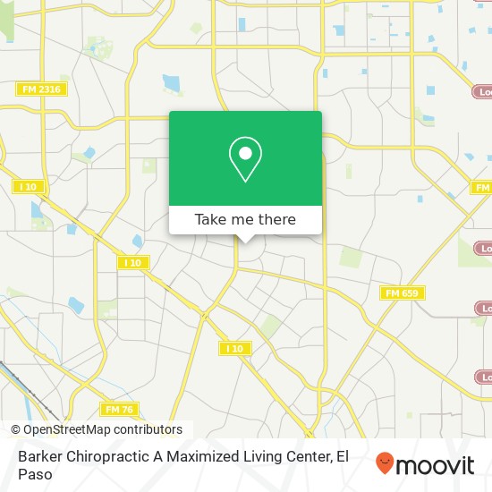 Barker Chiropractic A Maximized Living Center map