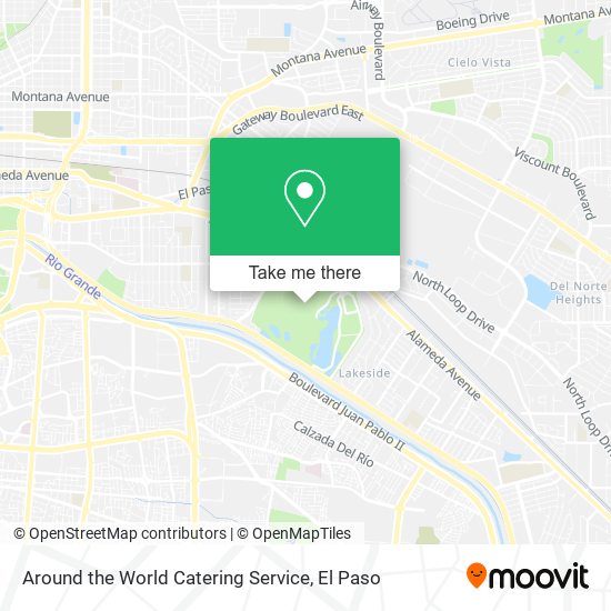 Around the World Catering Service map