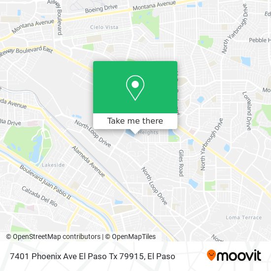 7401 Phoenix Ave El Paso Tx 79915 map
