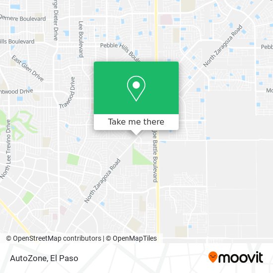 AutoZone map