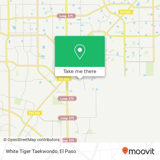 White Tiger Taekwondo map