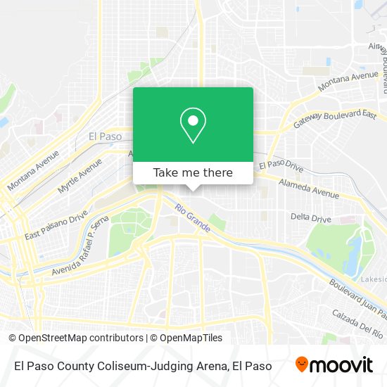 Mapa de El Paso County Coliseum-Judging Arena