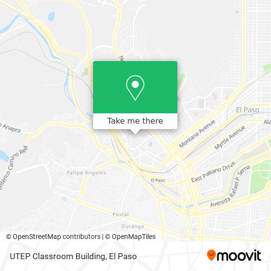 UTEP Classroom Building map