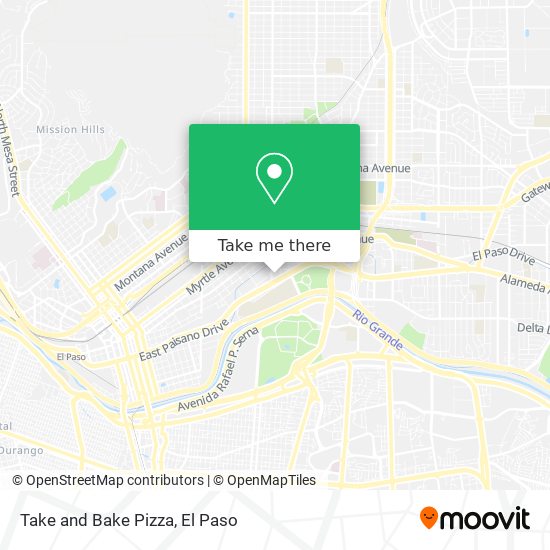 Mapa de Take and Bake Pizza
