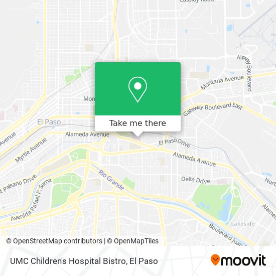 Mapa de UMC Children's Hospital Bistro