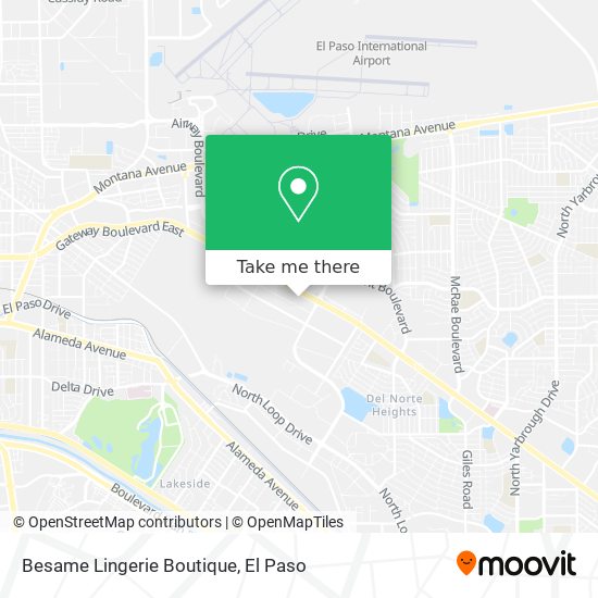 Besame Lingerie Boutique map
