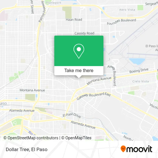 Mapa de Dollar Tree