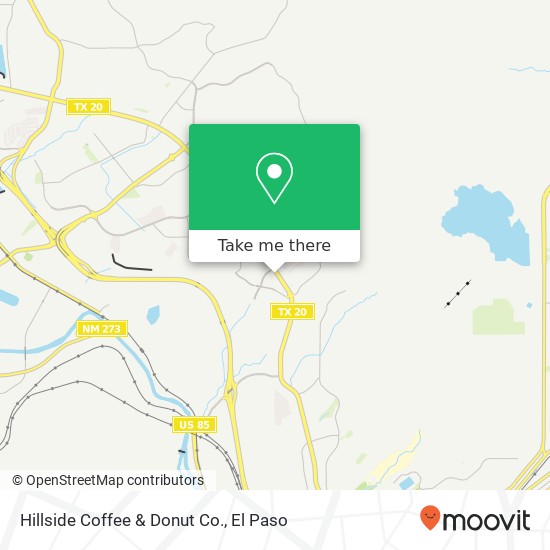 Mapa de Hillside Coffee & Donut Co.