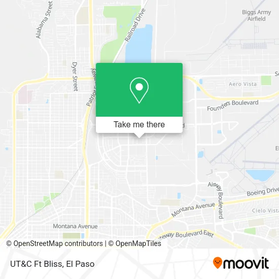 Mapa de UT&C Ft Bliss