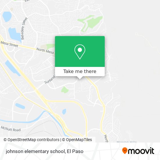 Mapa de johnson elementary school