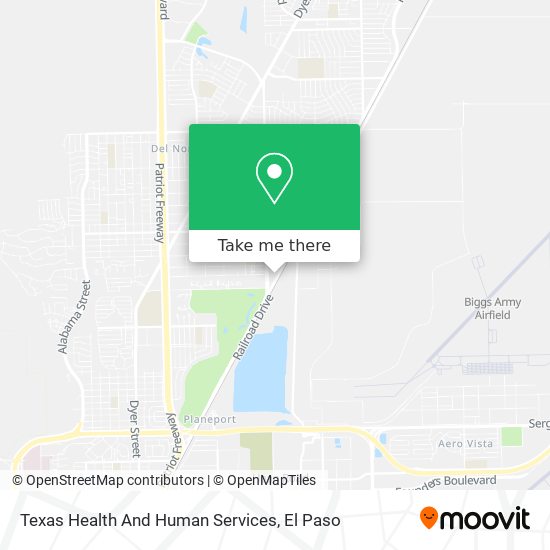 Texas Health And Human Services map