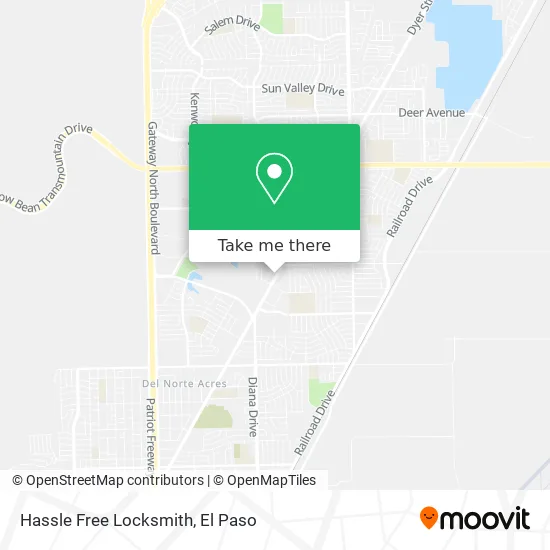 Hassle Free Locksmith map