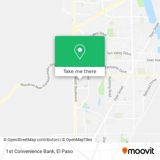 1st Convenience Bank map