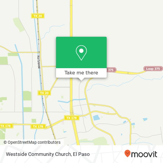 Westside Community Church map