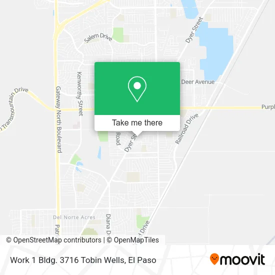 Mapa de Work 1 Bldg. 3716 Tobin Wells