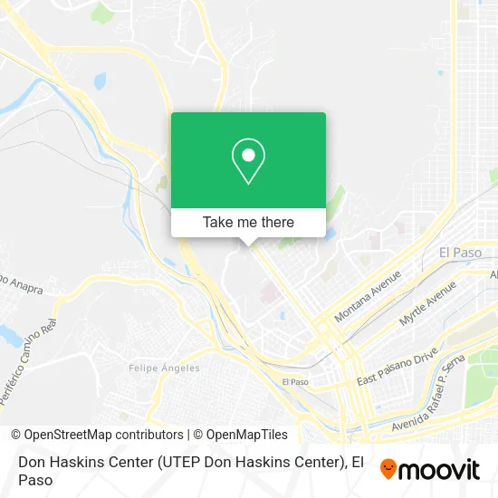 Mapa de Don Haskins Center