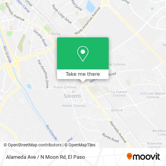Alameda Ave / N Moon Rd map