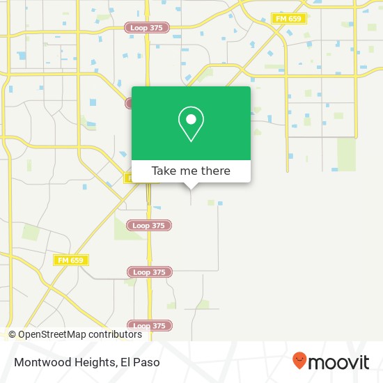 Montwood Heights map