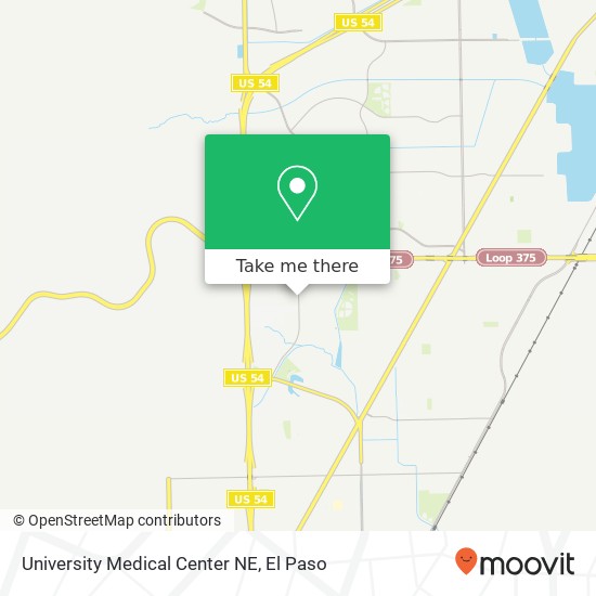 University Medical Center NE map