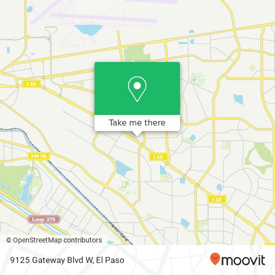 9125 Gateway Blvd W map