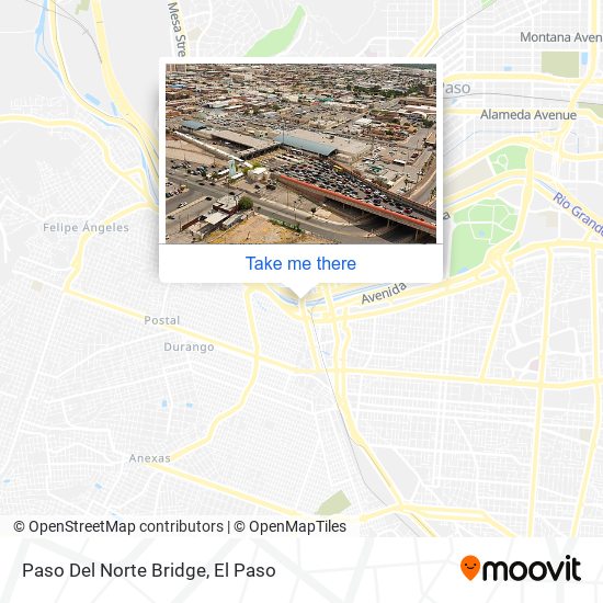 Paso Del Norte Bridge map