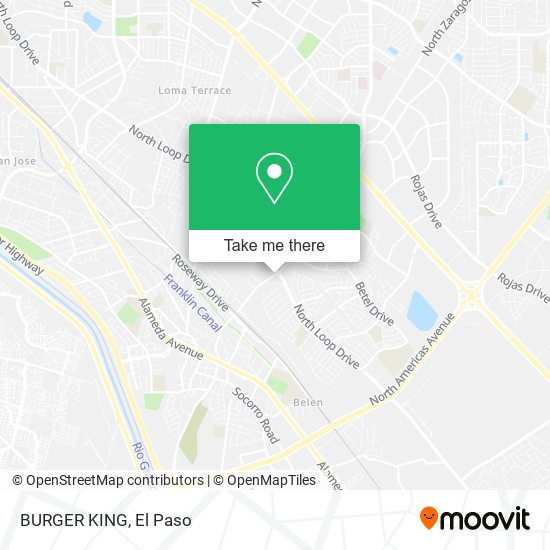Mapa de BURGER KING