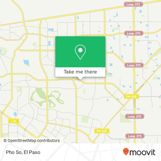 Pho So, 11360 Montwood Dr El Paso, TX 79936 map