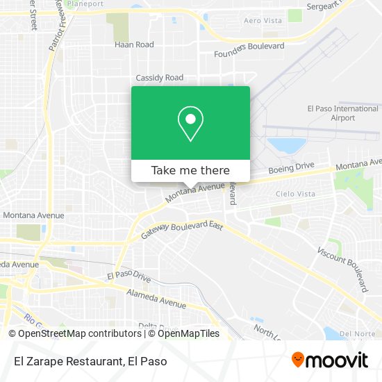 El Zarape Restaurant map