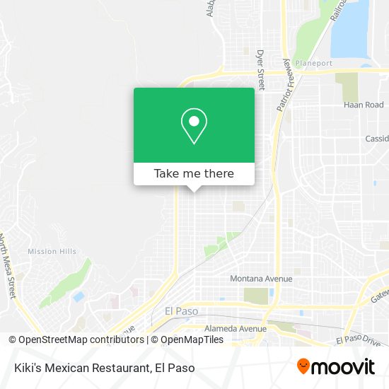 Kiki's Mexican Restaurant map