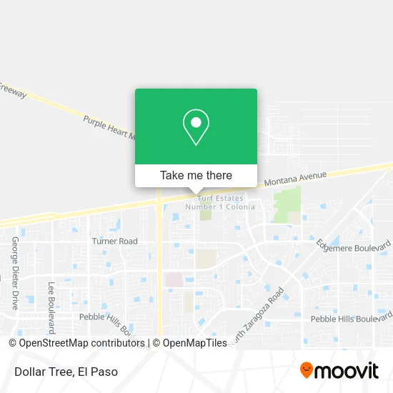 Mapa de Dollar Tree