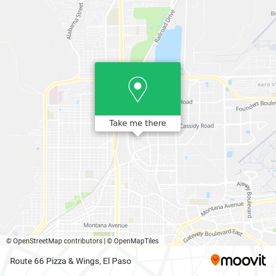 Route 66 Pizza & Wings map