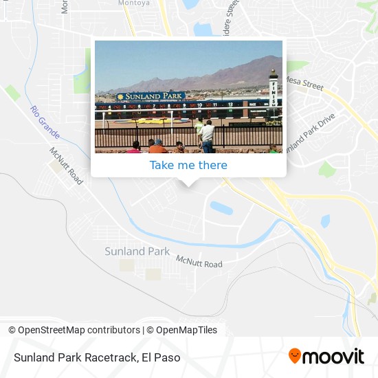 Sunland Park Racetrack map