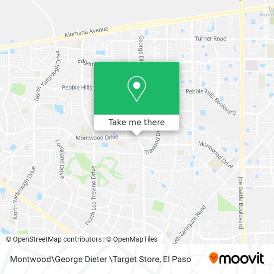 Montwood\George Dieter \Target Store map