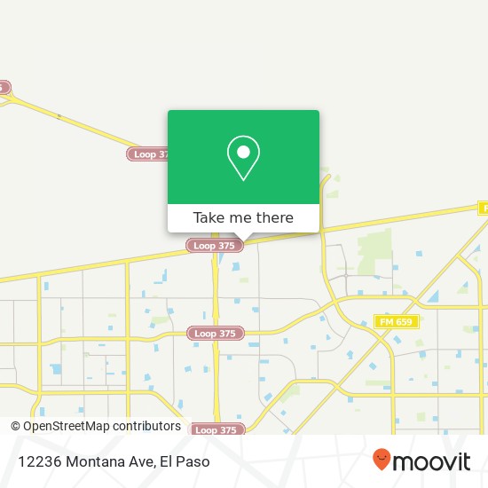 Mapa de 12236 Montana Ave