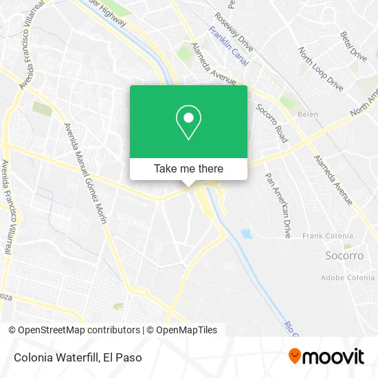 Mapa de Colonia Waterfill