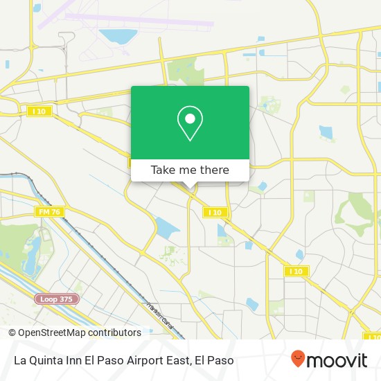 La Quinta Inn El Paso Airport East map