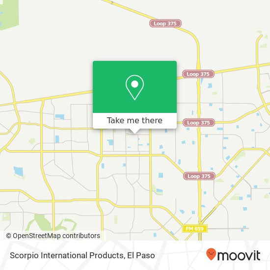 Scorpio International Products map