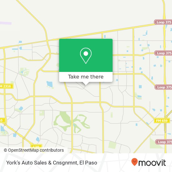 York's Auto Sales & Cnsgnmnt map