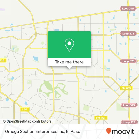 Omega Section Enterprises Inc map