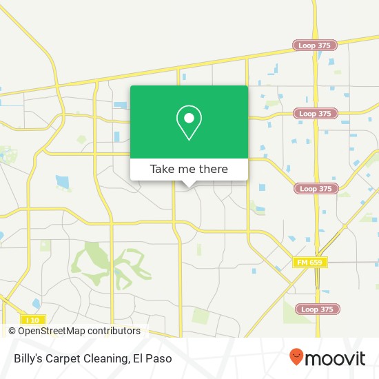 Billy's Carpet Cleaning map