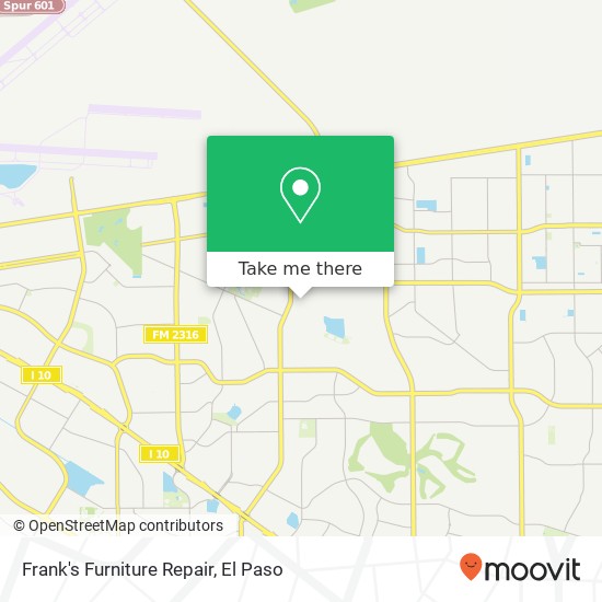 Mapa de Frank's Furniture Repair