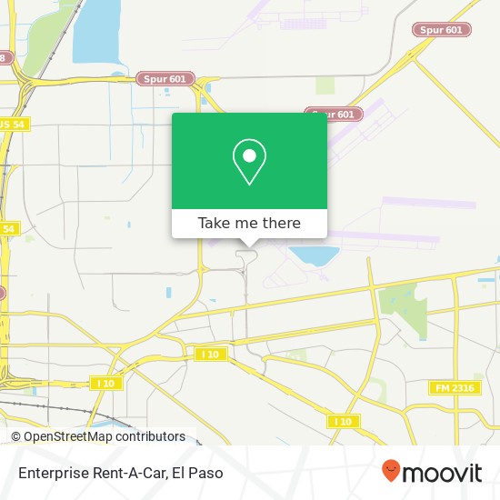 Mapa de Enterprise Rent-A-Car