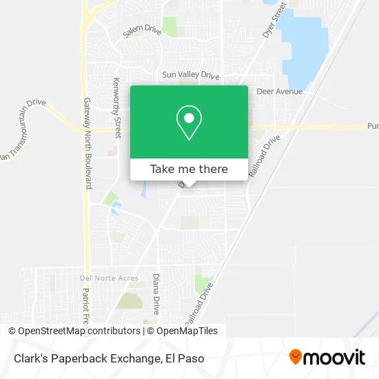 Clark's Paperback Exchange map