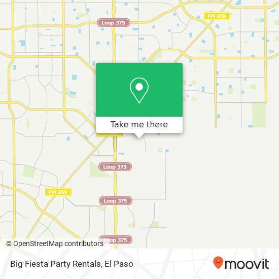 Mapa de Big Fiesta Party Rentals