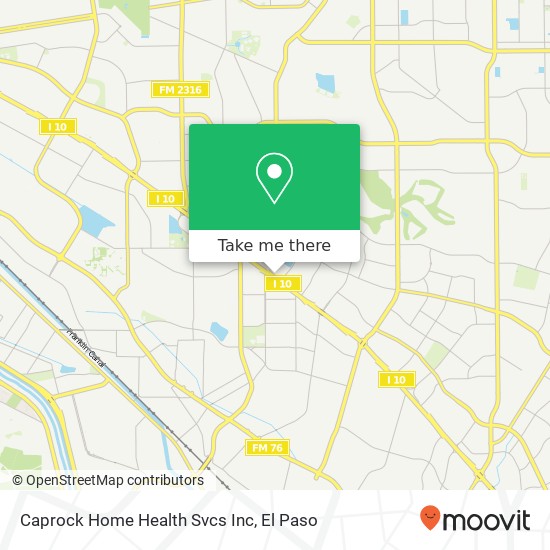 Mapa de Caprock Home Health Svcs Inc